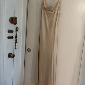 Elegant Cream Slip Dress